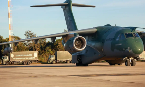 image-361-500x299 Avião da FAB e caminhões levam 220 toneladas de doações de SP para RS